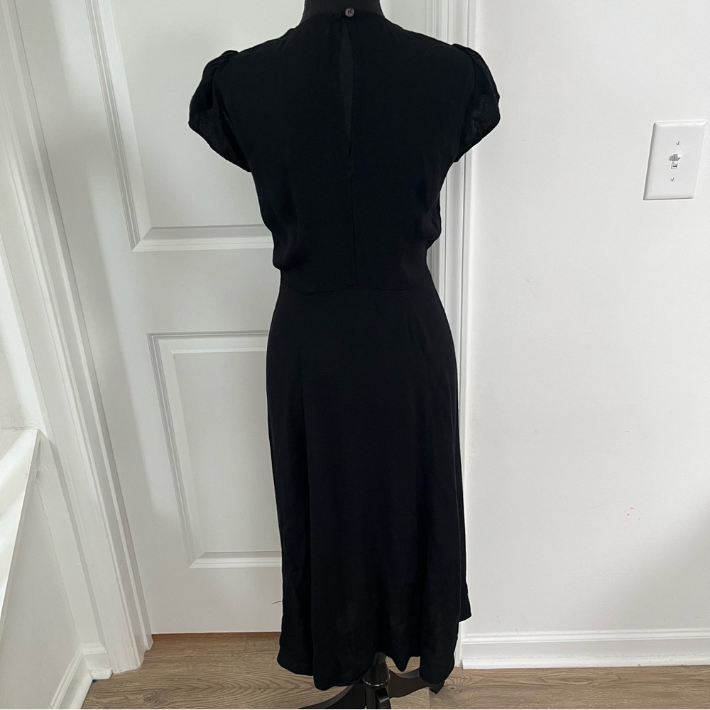 Reformation Fauna Dress Black - Size 8 Button Down - Picture 5 of 8